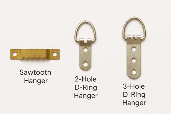 Hanger types used by Home Art Studio