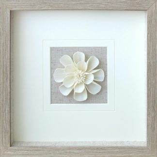 Natural Sola Paper Shadow Box Home Deco Wall Art 30 x 30 x 3cm