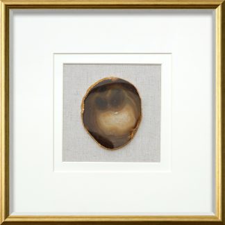 Natural Agate Shadow Box Home Deco Wall Art 50 x 50 x 3cm