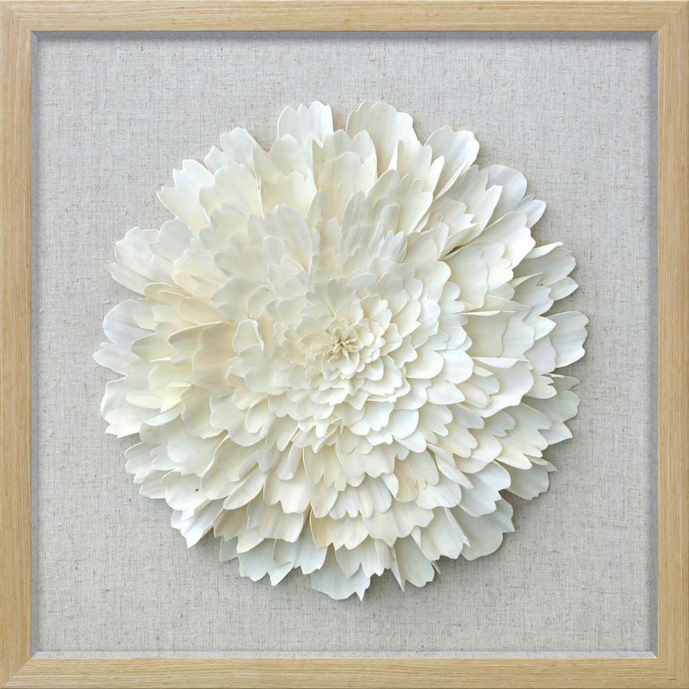 Natural Sola Paper Shadow Box Home Deco Wall Art 50 x 50 x 3cm