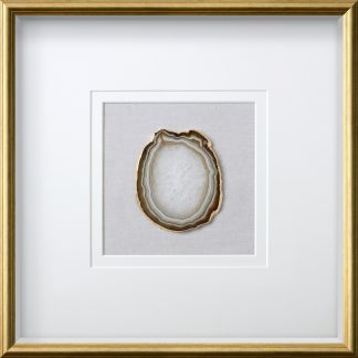 Natural Agate Shadow Box Home Deco Wall Art 60 x 60 x 3cm